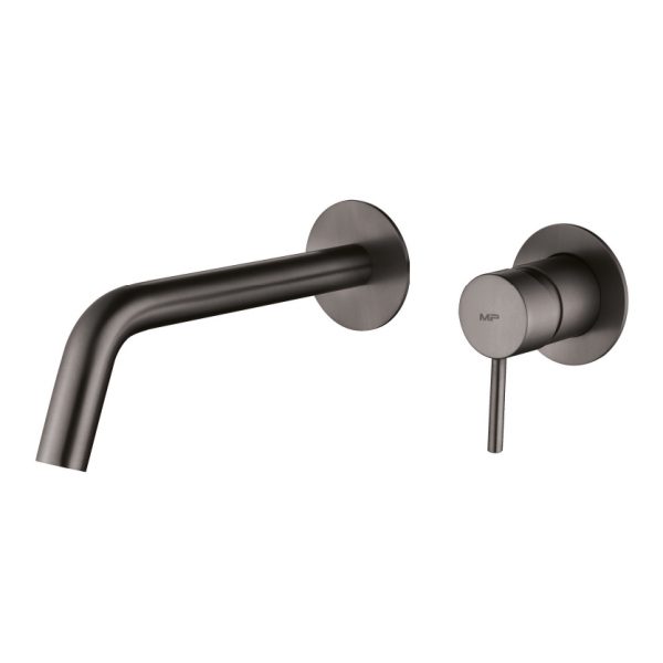 ברז קיר אורבן עגול בלאק מטאל