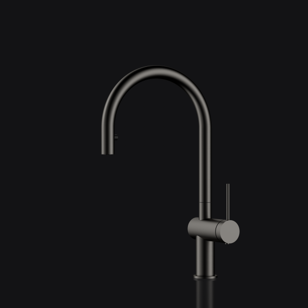 ברז מטבח נשלף "פיטארו" בלאק מטאל