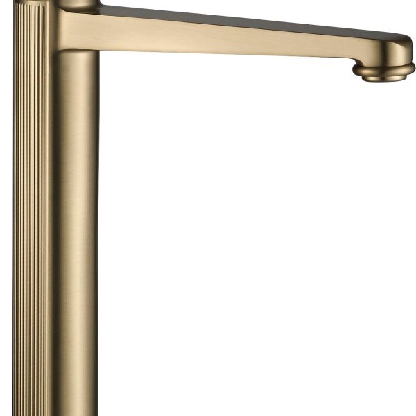 ברז פרח גבוה "מילאן" זהב לייט